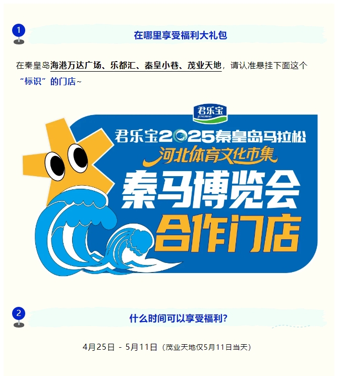 全城狂欢福利大礼包！君乐宝2025秦皇岛马拉松诚意献礼